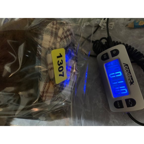 A Fiesta Toy Brown Long Leg Bear Brown 19 Inch Plaid Hat Bow Brown Plastic Eyes - Picture 13 of 14